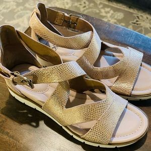 Sofft Gold Metallic Sandals